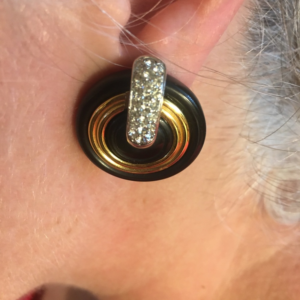 Authentic Vintage Givenchy ClipOn Earrings 1980